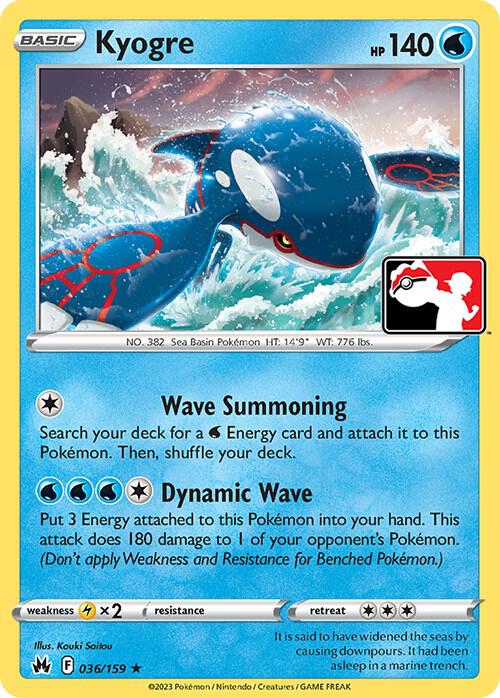 Kyogre - Prize Pack Series Cards (Foil)