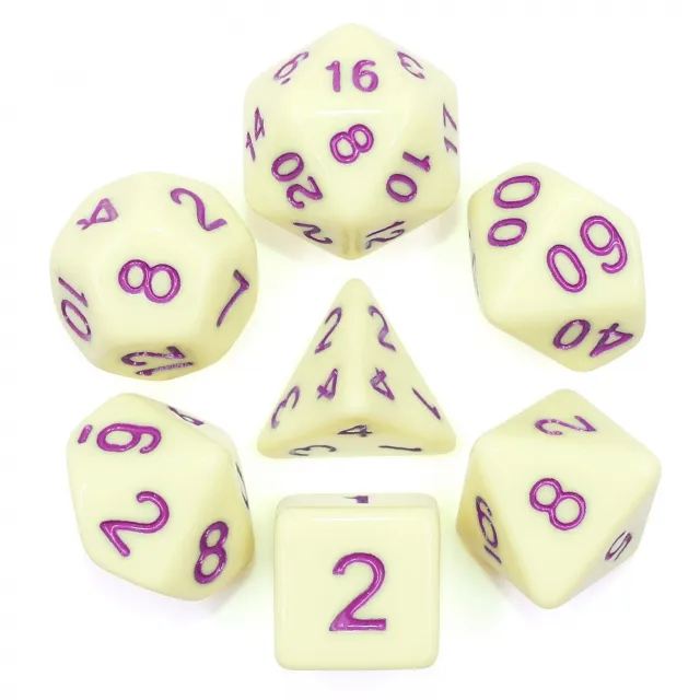 Eggshell Rose Dice