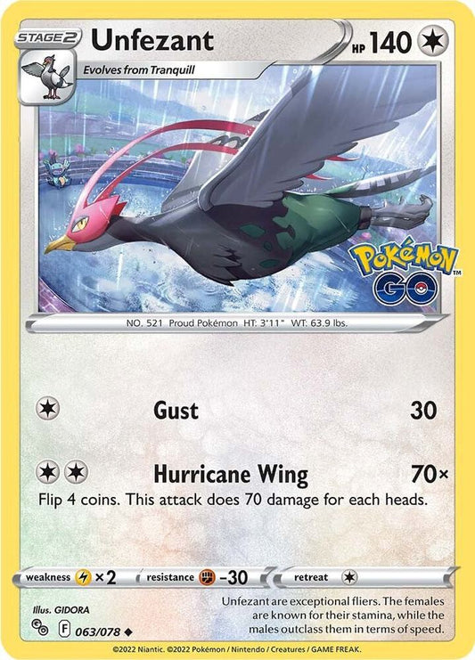 Unfezant (Reverse Holofoil)