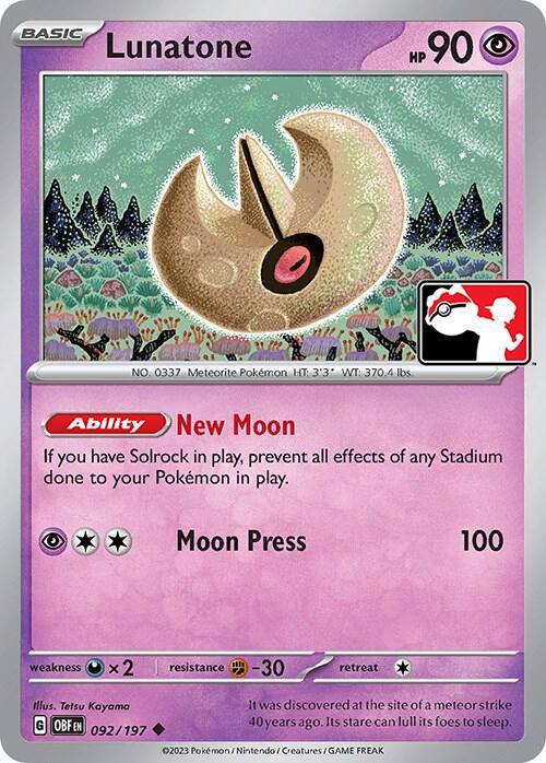 Lunatone Prize Pack Series Cards