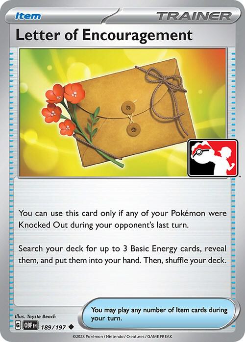 Letter of Encouragement - Prize Pack Series Cards