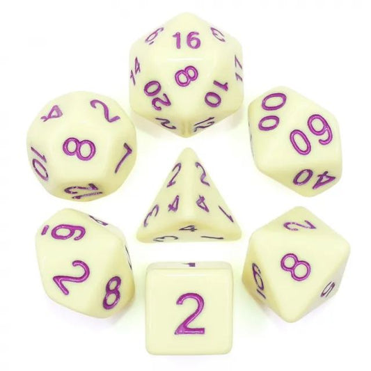 Eggshell Rose Dice