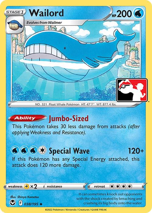 Wailord - Prize Pack Series Cards (Foil)